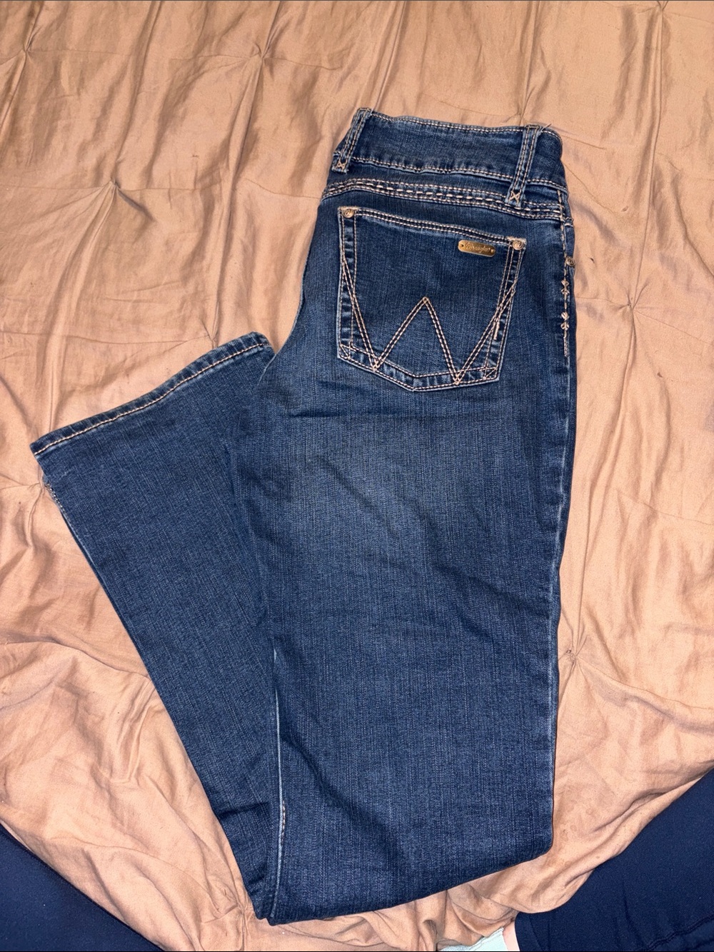 Wrangler Women's Dark Blue Bootcut Jeans